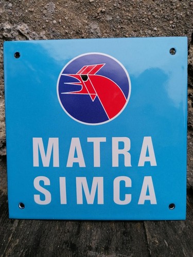 Plaque émaillée automobile