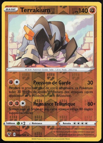 Carte pokémon terrakium - pokémon,