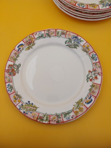 Assiette plate gien - plate, jardin