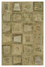 Patchwork Tapis persan noué à la main 152x102 cm - Orient, tapis, dos, vintag...