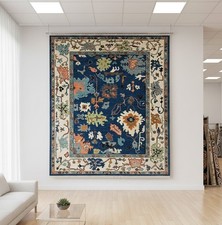 Tapis turc Oushak noué à la