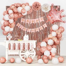 Décorations d'anniversaire pour filles et femmes, décorations d'anniversaire en