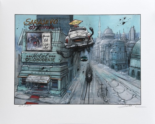 Enki bilal estampe - enki, .estampe