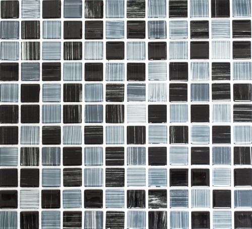 Carrelage mosaïque verre noir - mosaïque,