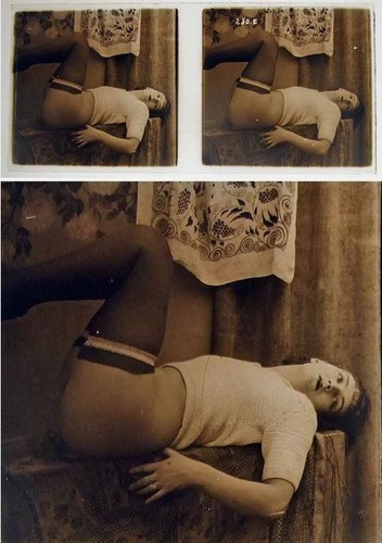 Photo stereo sur verre - stereo,