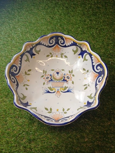 Coupe plat faïence de - plat, en