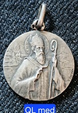 Superbe Médaille en Argent 18,5 mm 3,35 g- Saint Remy Par L Tairac Début XX ème 