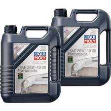 2x Original LIQUI MOLY Classic huile moteur SAE 20W-50 HD Bidon Plastique 5 L