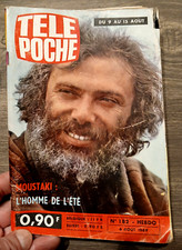 télé poche n° 182 MOUSTAKI MARLENE JOBERT JOHNNY HALLYDAY 1969 DANIELE EVENOU