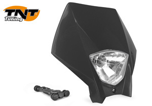 Plaque phare noir enduro - noir, cross