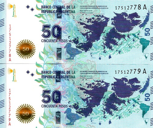 Argentina pesos nd - 50,