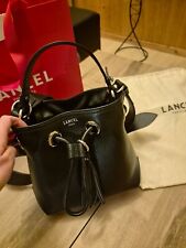 Sac à main Lancel seau en cuir noir