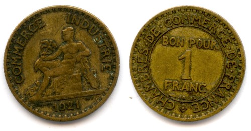 Old french coin pièce - french, /