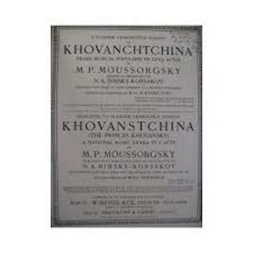 Moussorgsky la - moussorgsky, m.