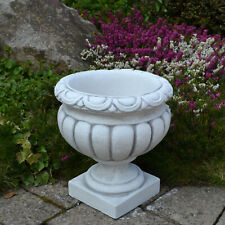 Pot de fleurs bac à plantes jardinière 32 cm 14 kg 5 litres gris béton résist...