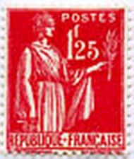FRANCE STAMP TIMBRE YVERT N° 370 " TYPE PAIX 1 F 25 " NEUF xx TTB