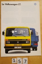 VOLKSWAGEN VW LT Utilitaire Prospectus F 32 pages 08/1985 Publicité LKW