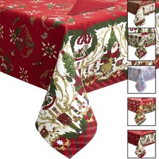 Nappe De Noël Service De Table + Serviettes Noël Plusieurs Tailles 6979
