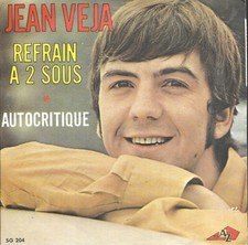 SP 45 RPM (7") Jean Véja " Refrain à 2 sous "