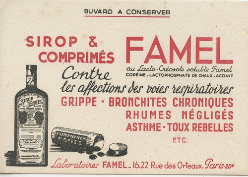 Carte postale buvard - postale,