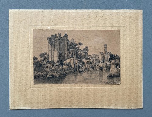 Château dessin ancien - château,,