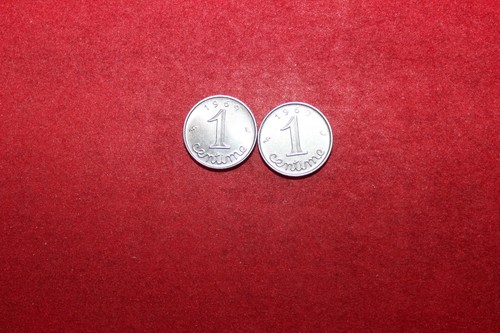 Lot monnaies 1 centime - de,