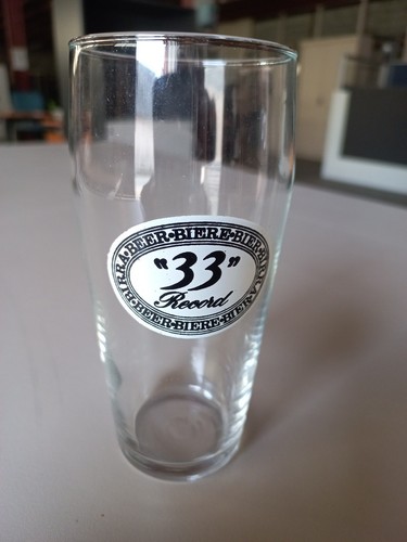 Verre biere publicitaire - a,