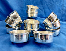 ARGENTERIE DE RESTAURANT 6 ANCIENNES COUPELLES RINCE DOIGTS MÉTAL ARGENTÉ 2 LOTS