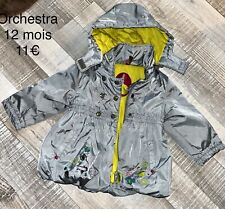 Orchestra 12 MOIS Fille : Blouson Gris Motif Lapin MI SAISON  TBE