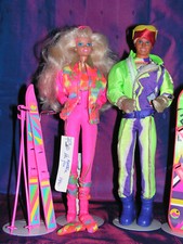 BARBIE et KEN          n° 7512    SKI FUN   1990