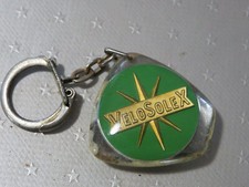 Porte cle Solex Velosolex résine vert or noir triangle 2 couleurs soleil resine