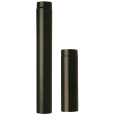 Tuyau Acier Porcelané Noir 100 Cm Ø 20 Cm 200 Mm Poêle À Bois Pellets