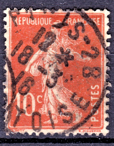 Timbre 1907 france - 1907, semeuse