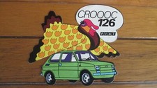 sticker vintage Fiat 126 ( 11,5 cm / 13 cm )