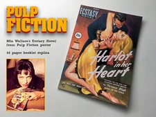 Pulp Fiction book poster Harlot in her Heart Mia Wallace Ecstasy Novel  Booklet