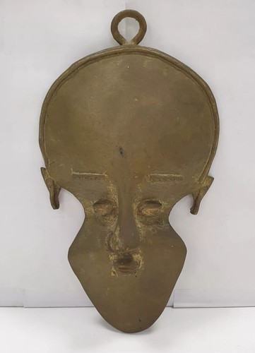 Masque bronze laiton art - masque,