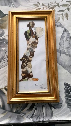 Tableau femme africaine ailes - femme,