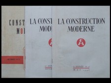 CONSTRUCTION MODERNE 3 n° 1945-1950 - ARCHITECTURE HOPITAL, MARCEL PORTEVIN