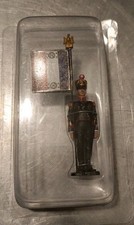 FIGURINE HACHETTE PORTE DRAPEAU NAPOLÉONIEN 1ER RGT D'ARTIL. DE MARINE 1812 1814