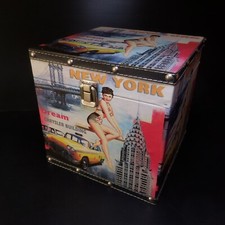 N9586 Boite coffret New York Dream Chrysler Building pop art déco bois métal