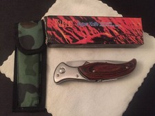 Vintage Knife With Wallet 1980’s, Couteau Stainless Taurus Avec Housse NOS