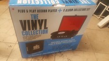 the vinyl collection portable platine disque player plug and play avec 8 vinyls
