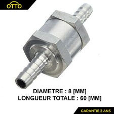 CLAPET ANTI-RETOUR 8 MM SOUPAPE VALVE CARBURANT GASOIL ESSENCE HUILE