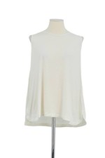 Top sans manche en lin blanc Bash XS