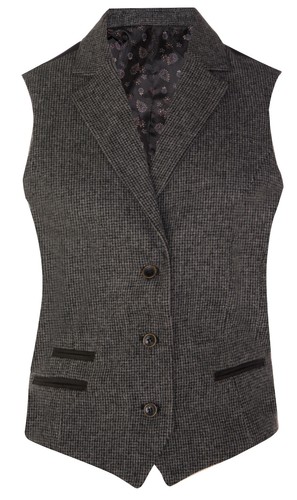 Femmes tweed chevrons - à, gilet