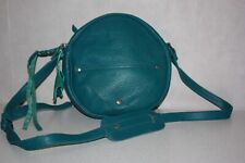 PAUL MARIUS Sac Besace Cuir Aspect Gaufré Teinte Bleu vert TTBE