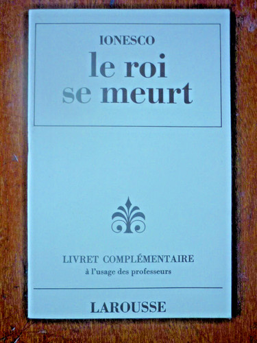 Roi meurt ionesco - le,