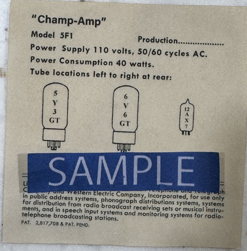 Vintage tweed champ amp - vintage,
