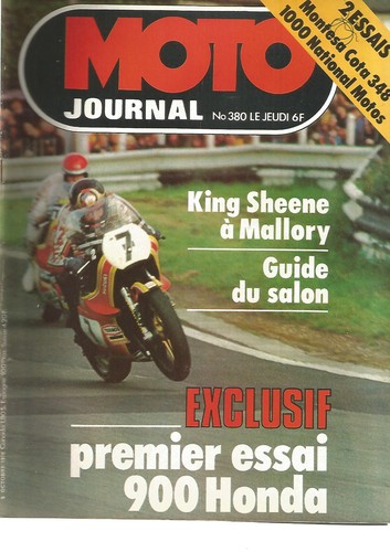Moto journal 380 honda 900 - honda,