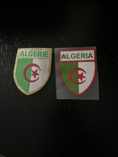 Set de 2 Écussons Algérie (1 À Broder/coudre + 1 À Transférer Au Fer À Repasser)
